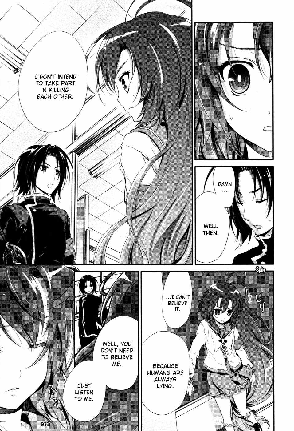 Itsuka Tenma no Kuro Usagi Chapter 15 page 7 - Chapter 15: Jet Black and Deep Crimson