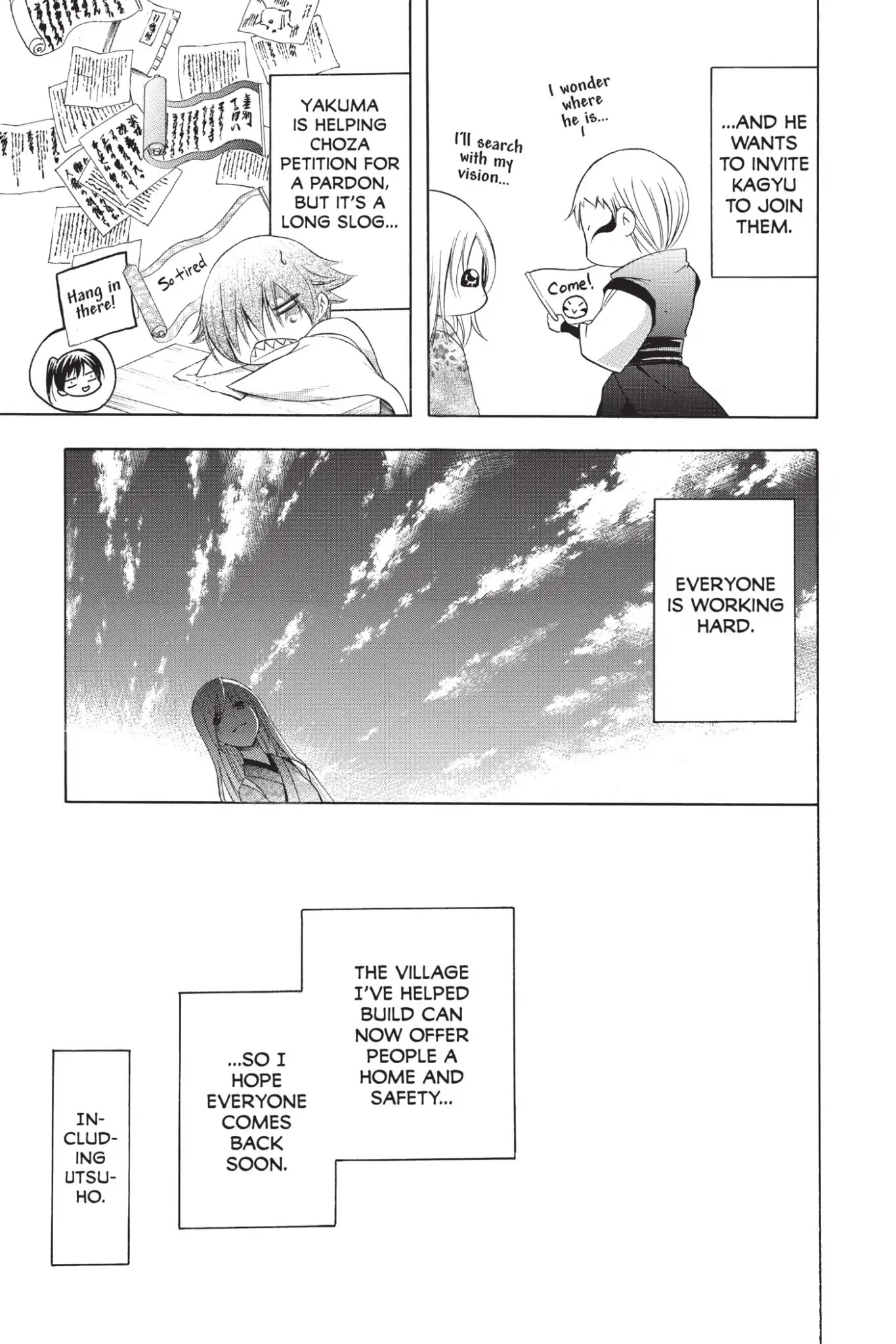 Itsuwaribito Utsuho Chapter 222 page 13 - Vol.23 Final Chapter: Village and Friends [END]