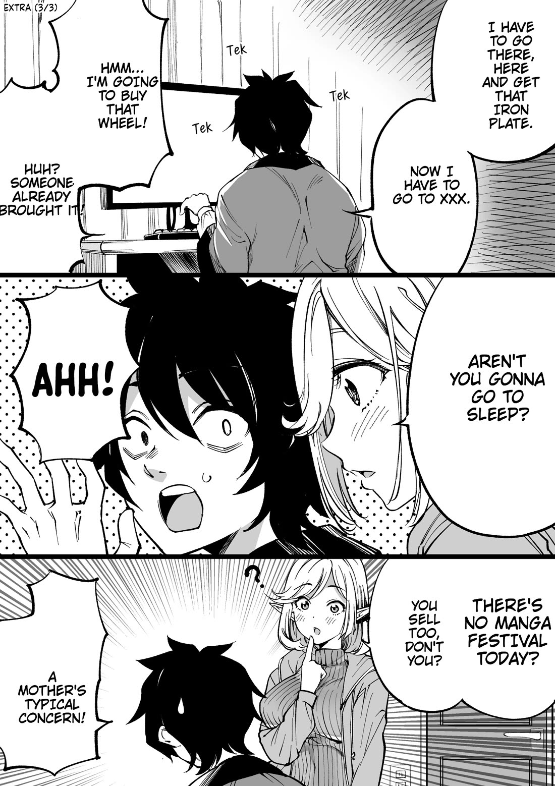 Ittare Elf Nee-chan Chapter 34.7 page 2 - Chapter 34.7: Comike-neechan