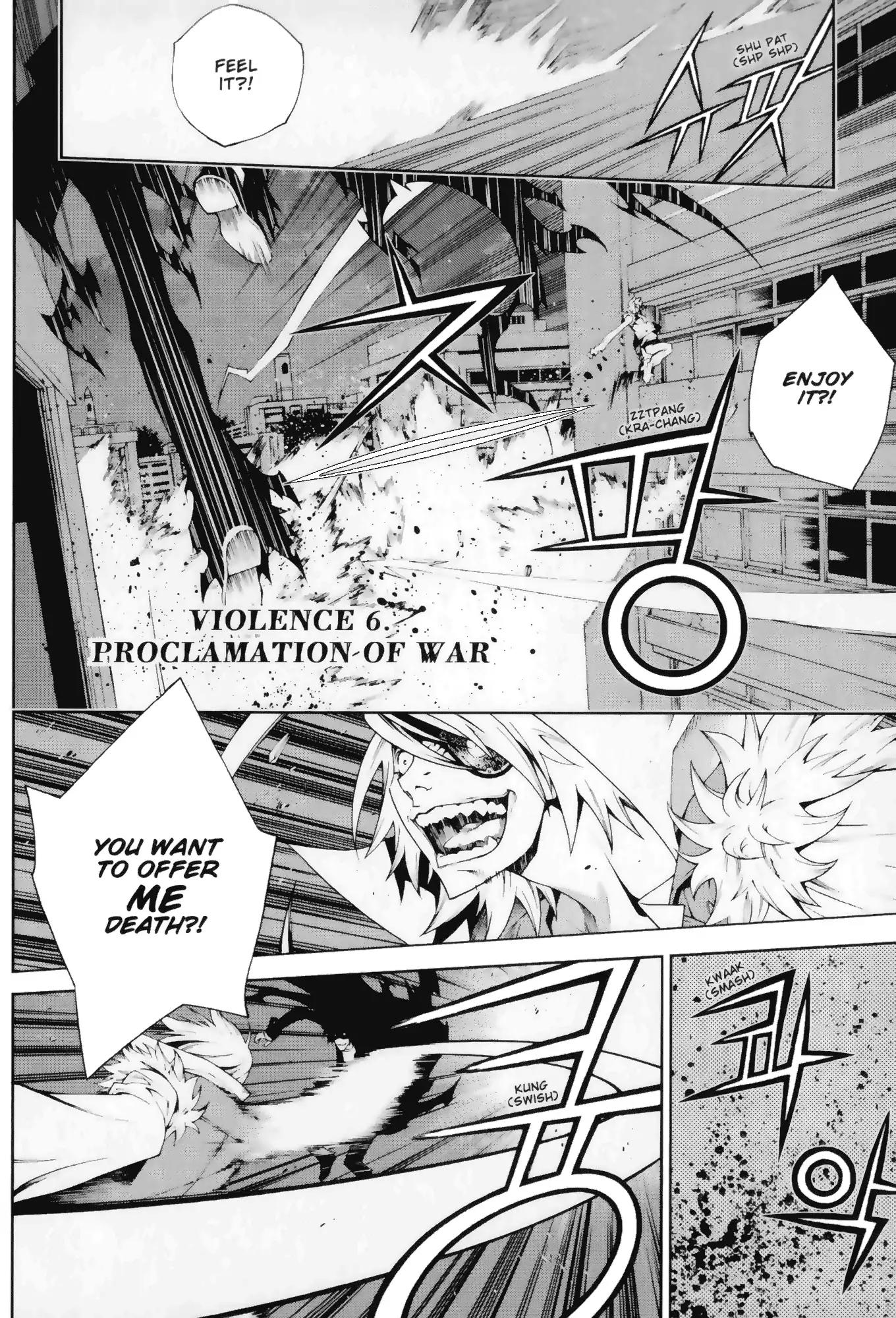 Jack Frost Chapter 6 page 1 - Chapter 6: Vol.1 VIOLENCE 6. PROCLAMATION OF WAR