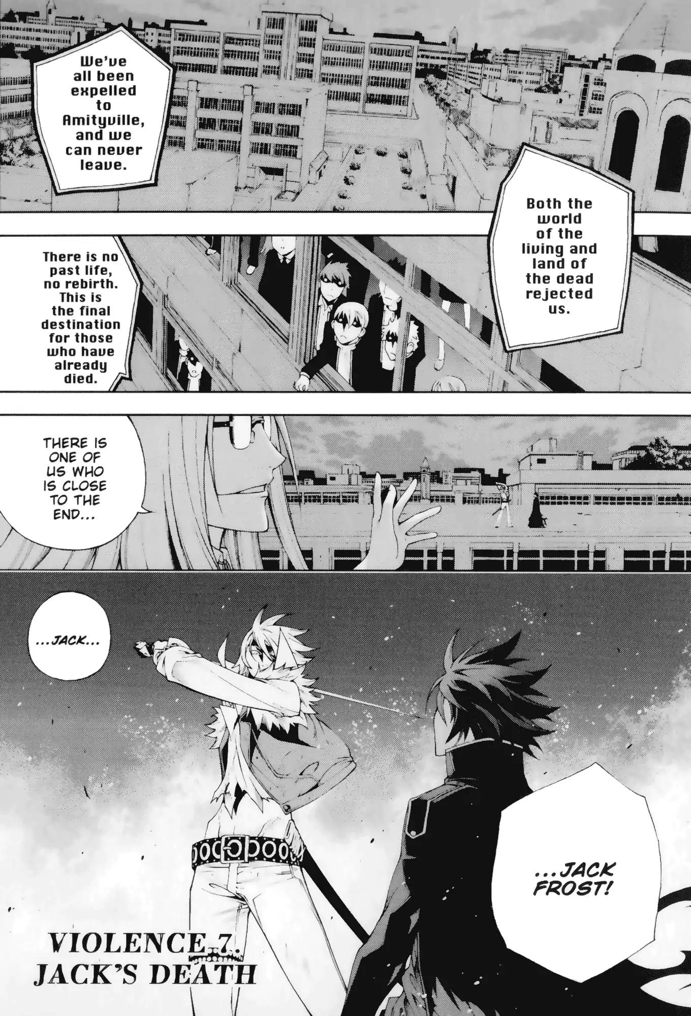 Jack Frost Chapter 7 page 1 - Chapter 7: Vol.1 VIOLENCE 7. JACK'S DEATH