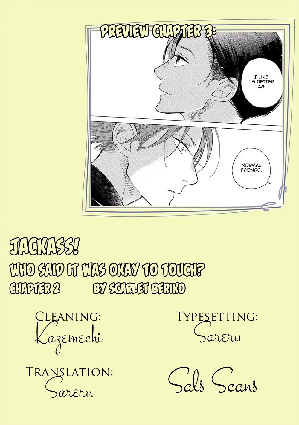 Jackass! - Sawatte Ii tte Dare ga Itta yo? Chapter 2 page 31 - Chapter 2