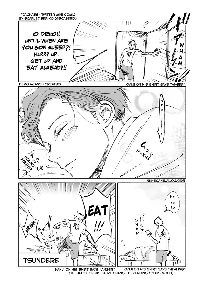 Jackass! - Sawatte Ii tte Dare ga Itta yo? Chapter 6.8 page 1 - Twitter Mini Comic