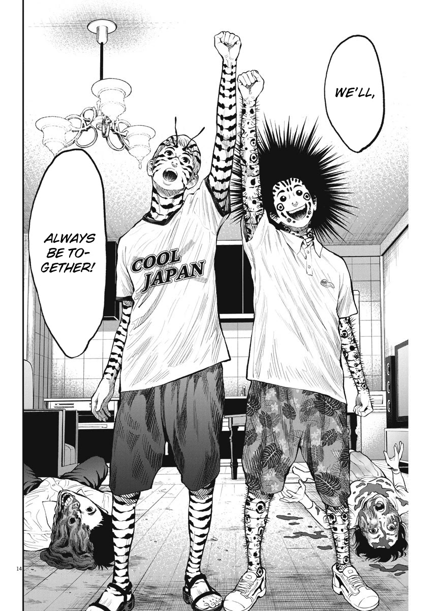 Jagaaaaaan Chapter 66 page 14 - Chapter 66: Hairless caterpillar, hair caterpillar