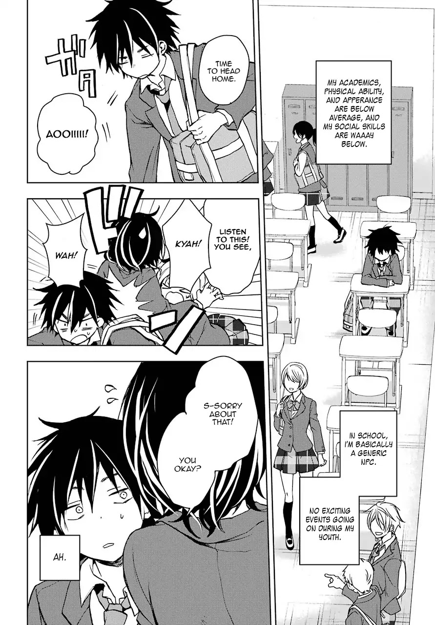 Jaku-chara Tomozaki-kun Chapter 1 page 4 - Chapter 1: The Start of Life's Strategy Guide