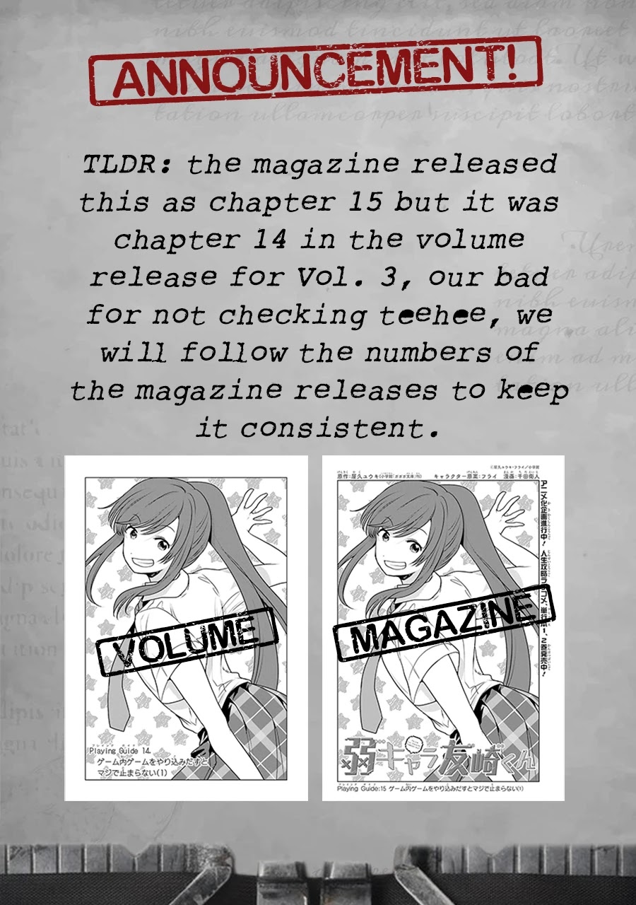 Jaku-chara Tomozaki-kun Chapter 15 page 2 - Chapter 15: If you speed-run a game inside a game, there’s no way you can stop (1)