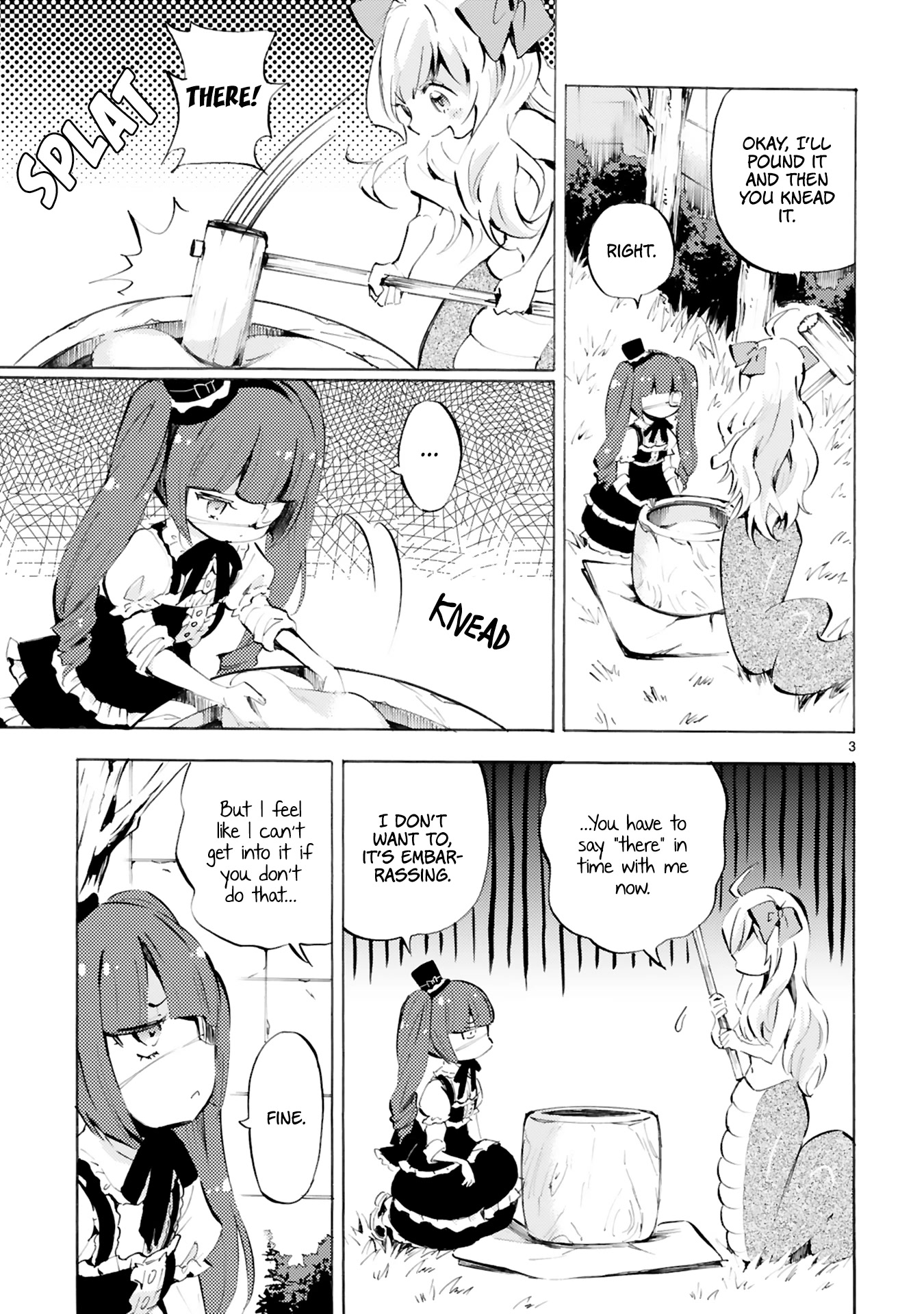Jashin-chan Dropkick Chapter 105 page 3 - Chapter 105: The Moon and Mochi Pounding