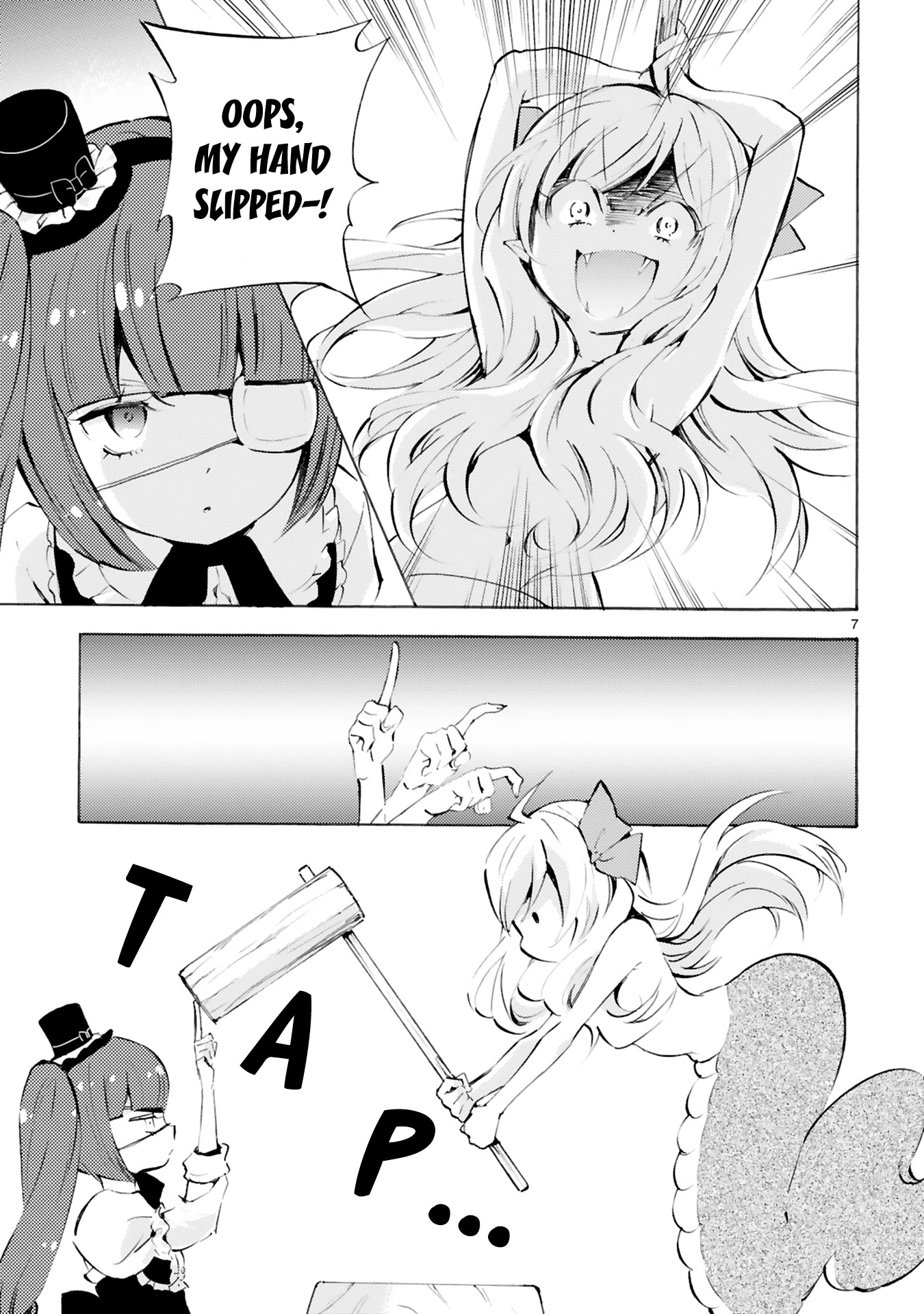 Jashin-chan Dropkick Chapter 105 page 7 - Chapter 105: The Moon and Mochi Pounding