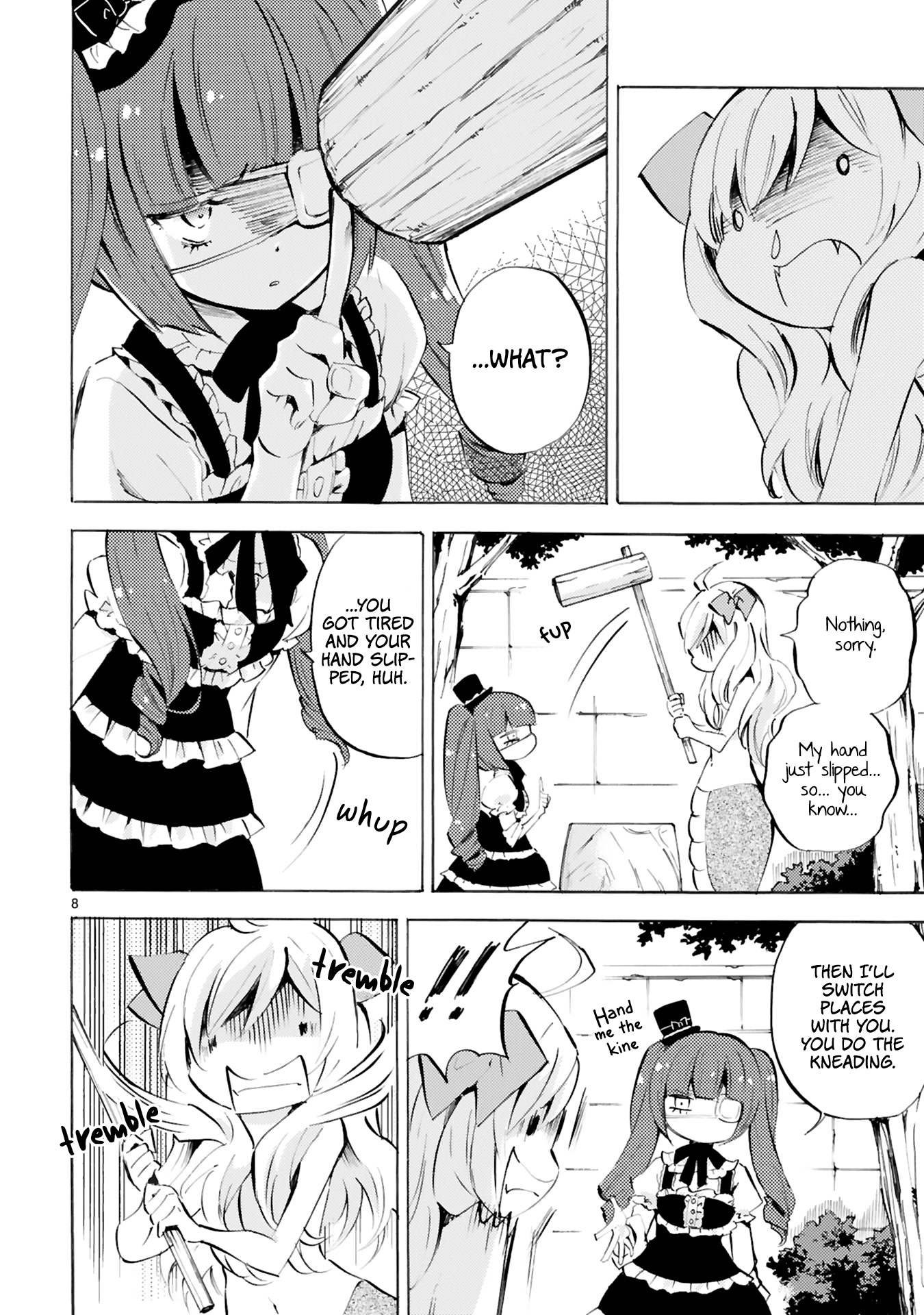 Jashin-chan Dropkick Chapter 105 page 8 - Chapter 105: The Moon and Mochi Pounding