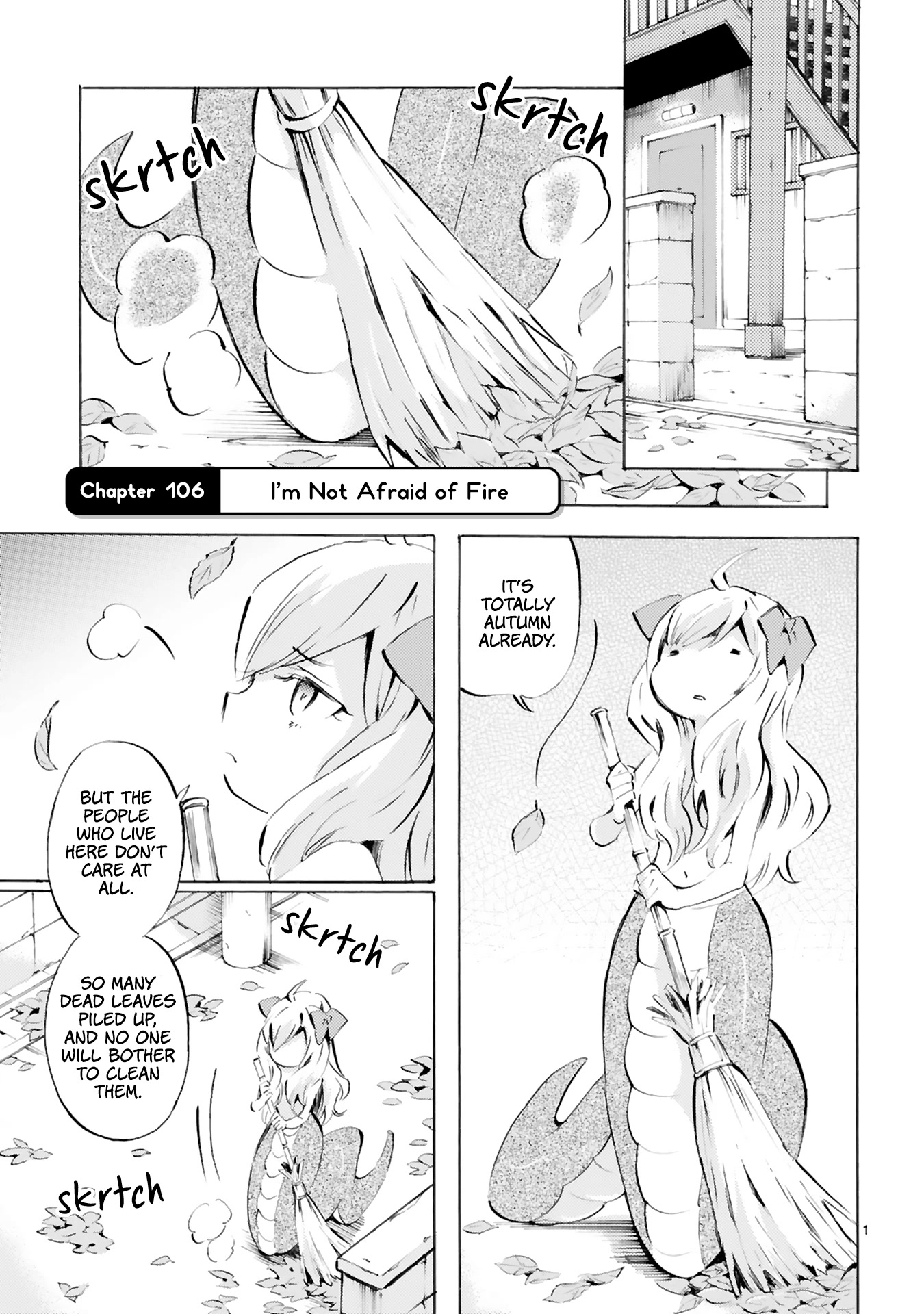 Jashin-chan Dropkick Chapter 106 page 1 - Chapter 106: I'm Not Afraid Of Fire