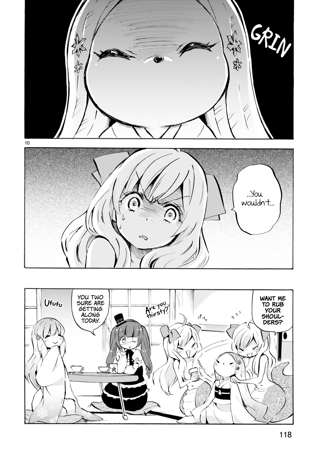 Jashin-chan Dropkick Chapter 106 page 10 - Chapter 106: I'm Not Afraid Of Fire