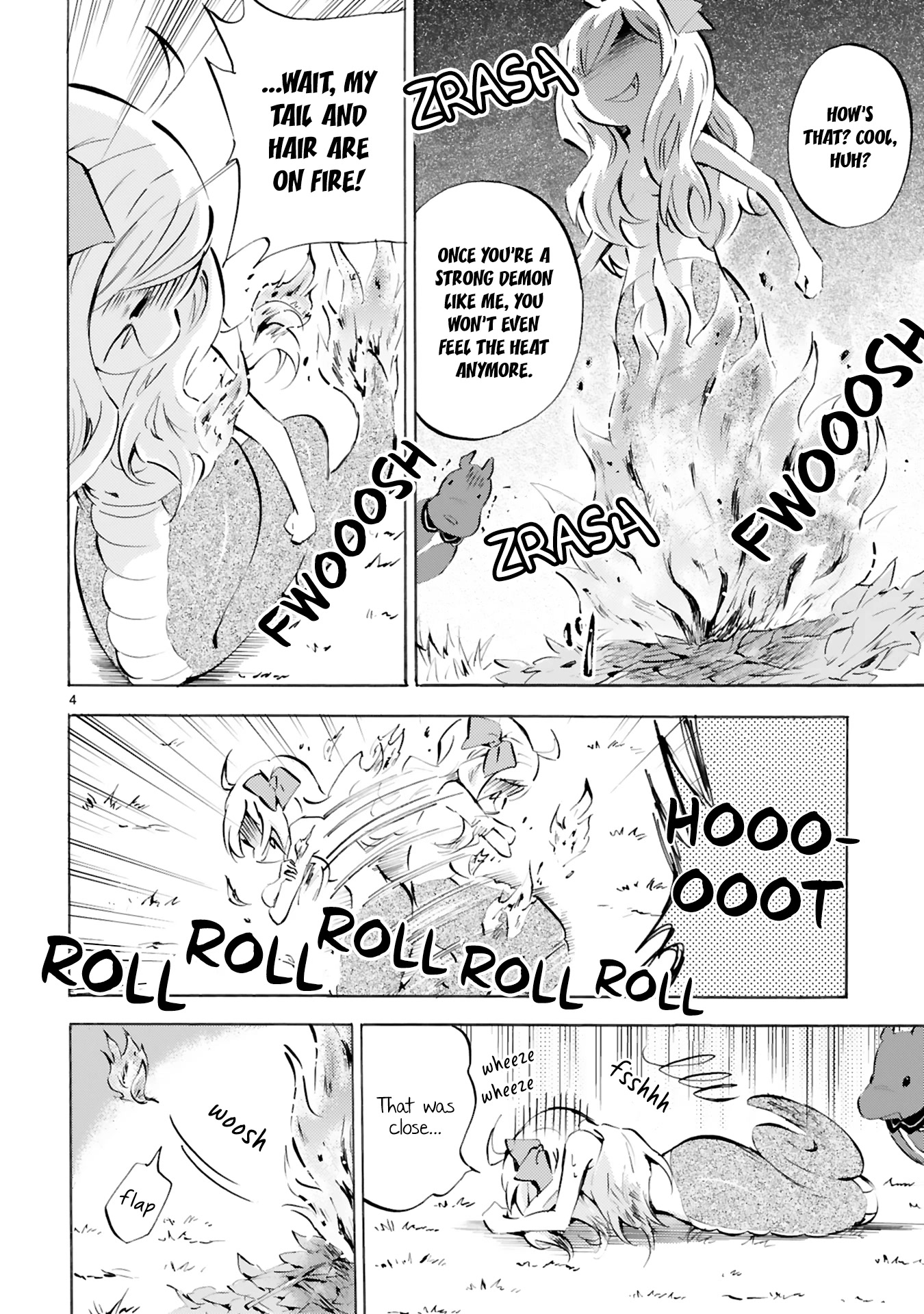 Jashin-chan Dropkick Chapter 106 page 4 - Chapter 106: I'm Not Afraid Of Fire