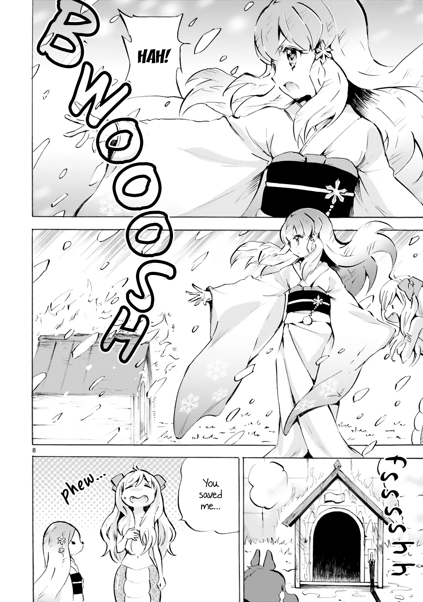 Jashin-chan Dropkick Chapter 106 page 8 - Chapter 106: I'm Not Afraid Of Fire