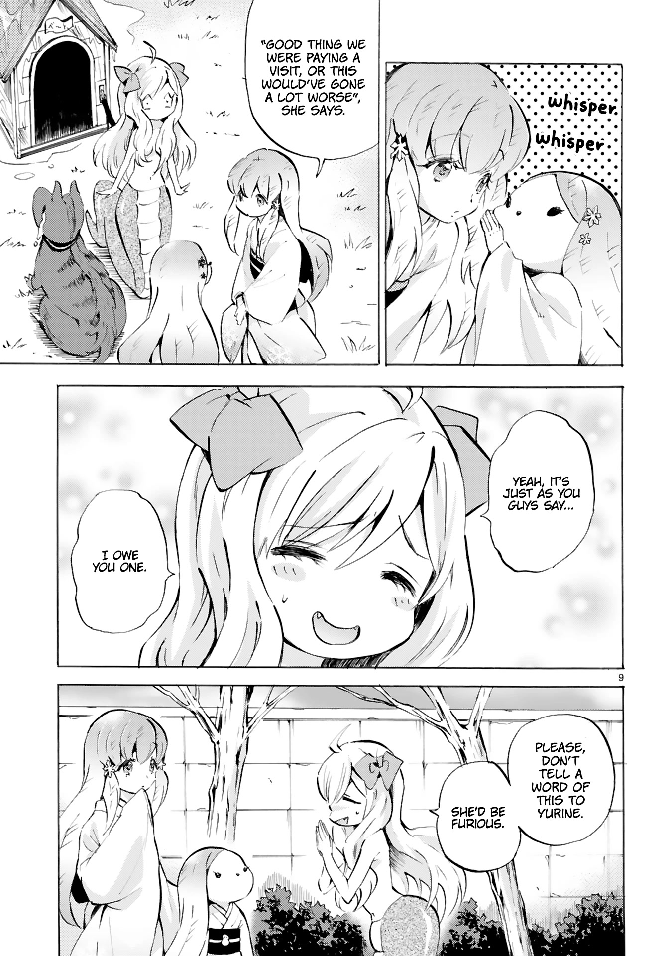 Jashin-chan Dropkick Chapter 106 page 9 - Chapter 106: I'm Not Afraid Of Fire