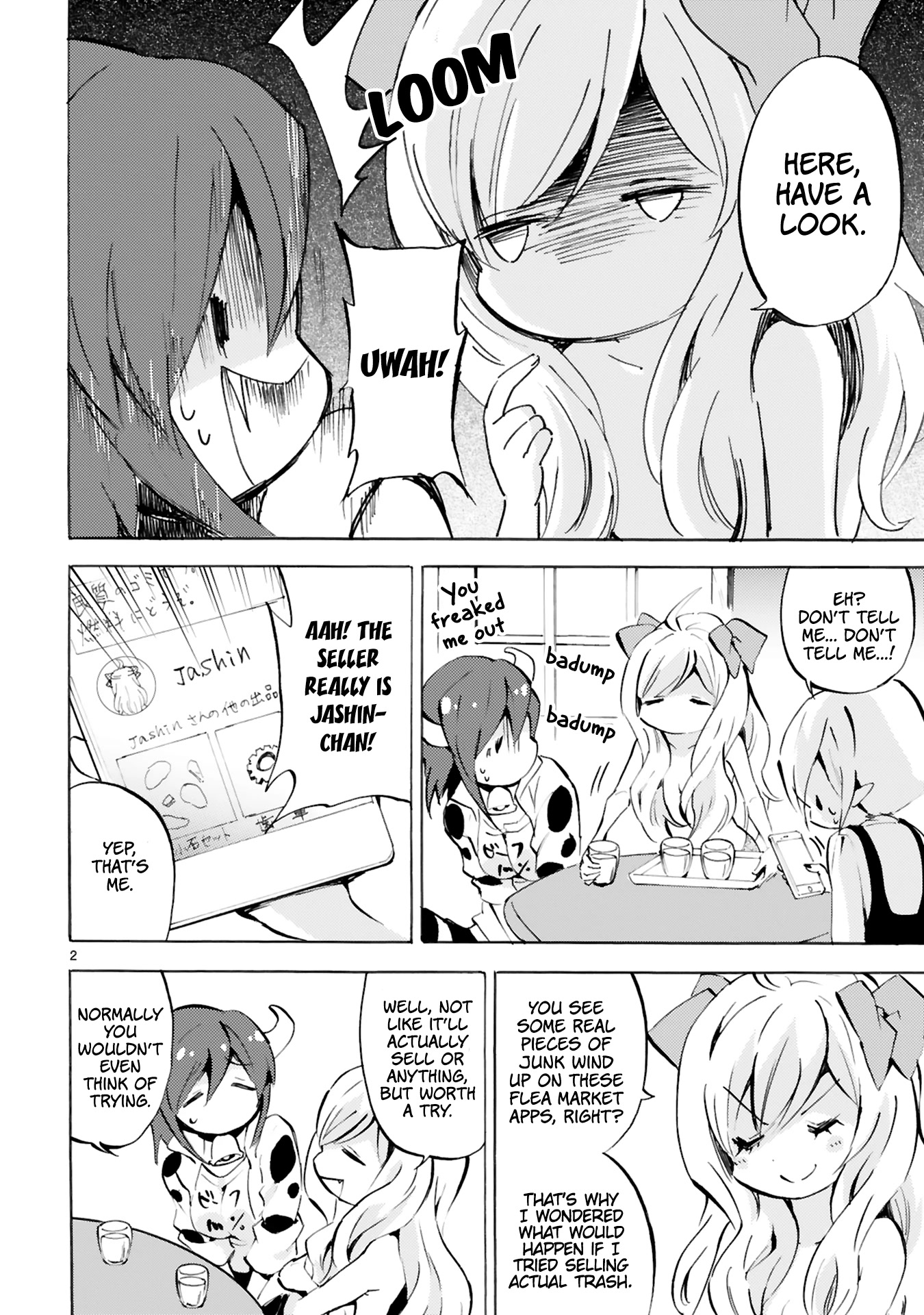 Jashin-chan Dropkick Chapter 107 page 2 - Chapter 107: Flea Market Trap