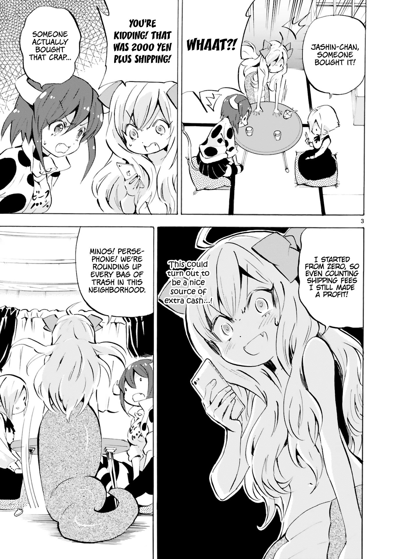 Jashin-chan Dropkick Chapter 107 page 3 - Chapter 107: Flea Market Trap