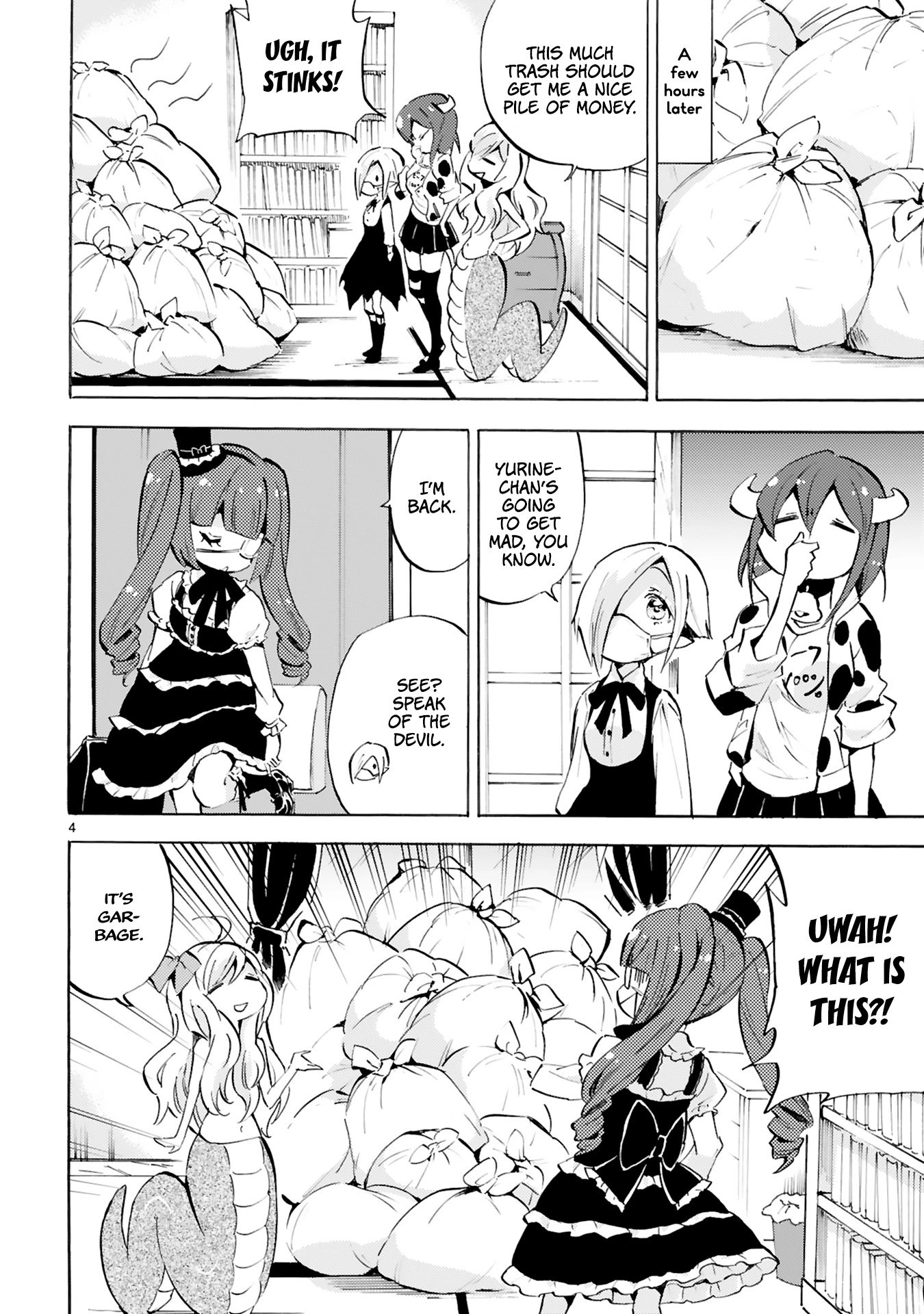 Jashin-chan Dropkick Chapter 107 page 4 - Chapter 107: Flea Market Trap