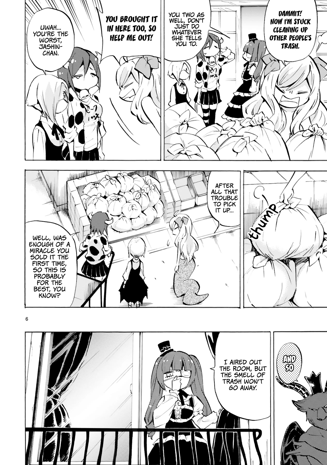 Jashin-chan Dropkick Chapter 107 page 6 - Chapter 107: Flea Market Trap