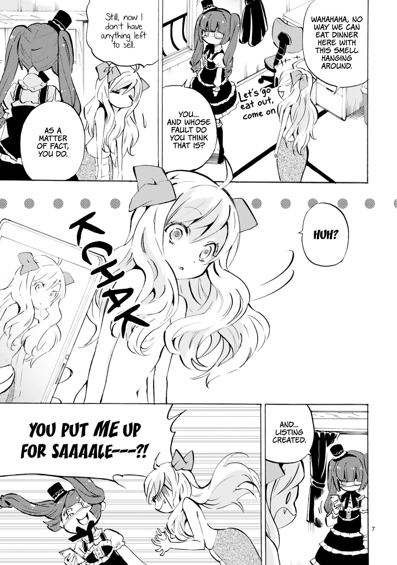 Jashin-chan Dropkick Chapter 107 page 7 - Chapter 107: Flea Market Trap