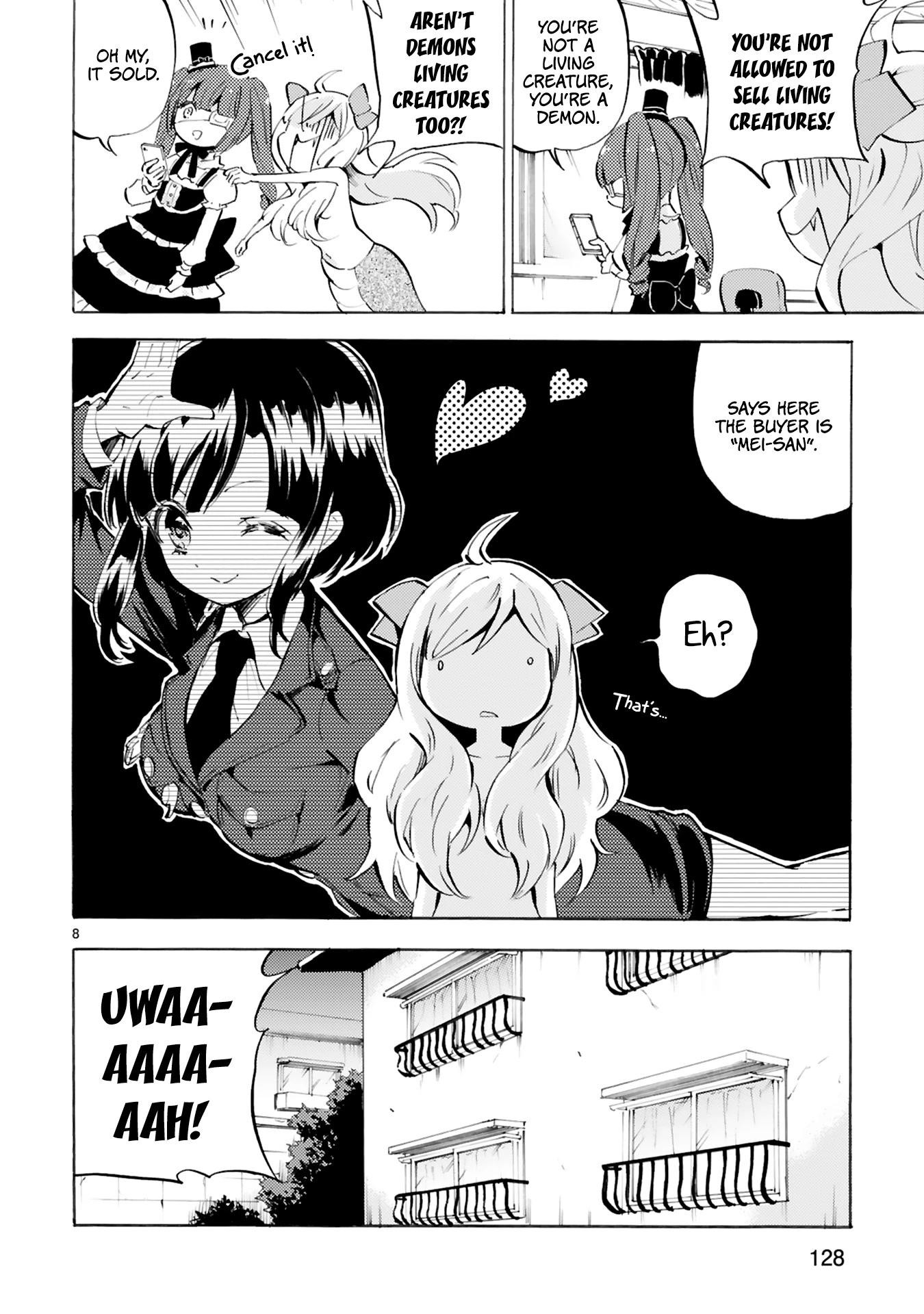 Jashin-chan Dropkick Chapter 107 page 8 - Chapter 107: Flea Market Trap
