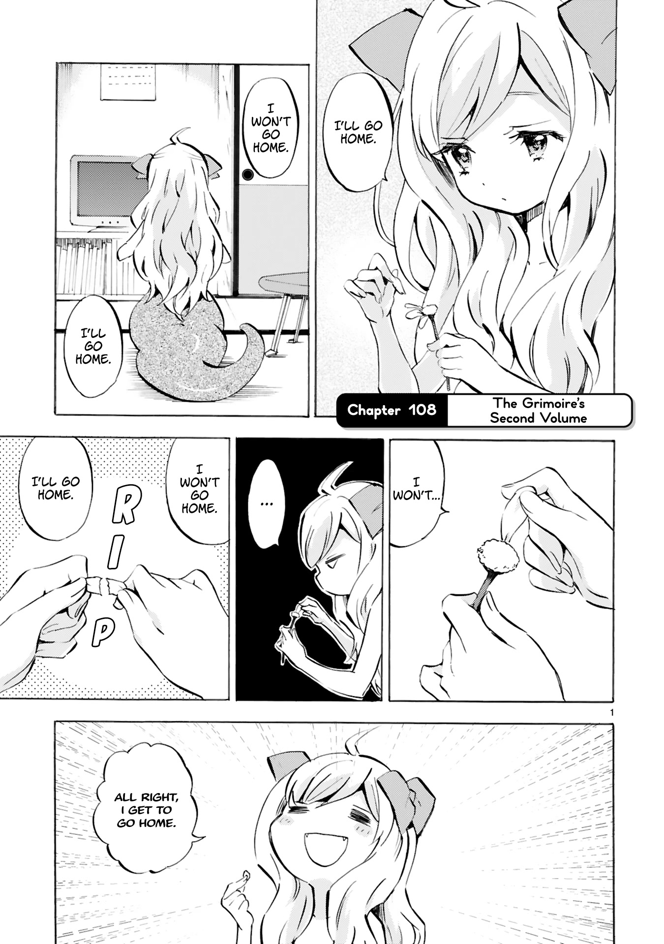 Jashin-chan Dropkick Chapter 108 page 1 - Chapter 108: The Grimoire's Second Volume