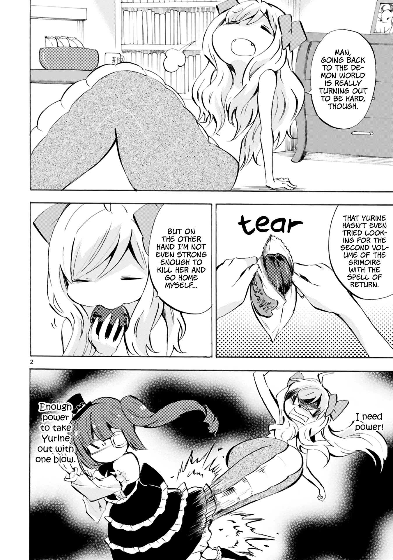 Jashin-chan Dropkick Chapter 108 page 2 - Chapter 108: The Grimoire's Second Volume
