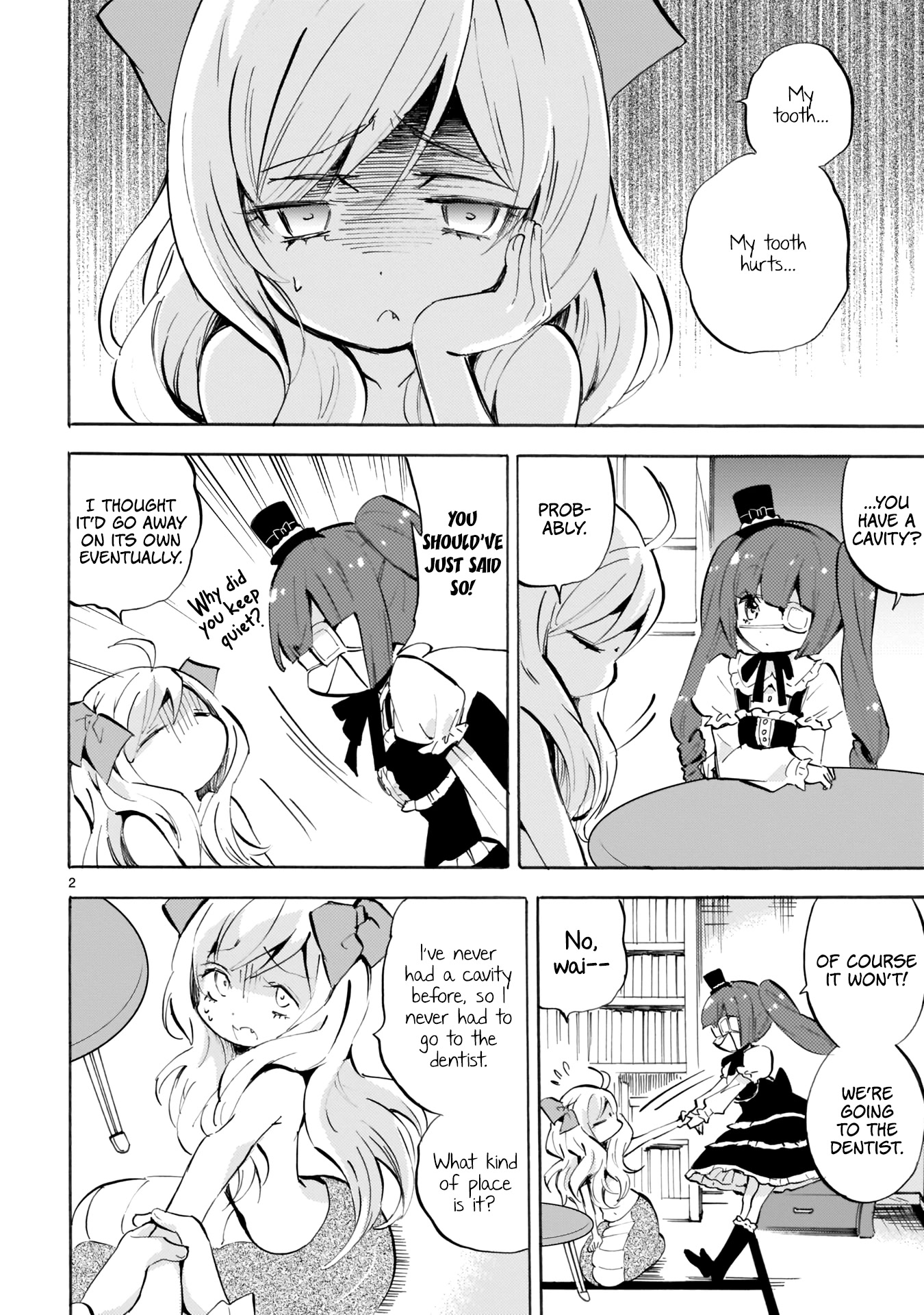 Jashin-chan Dropkick Chapter 110 page 2 - Chapter 110: At Gotham Dental