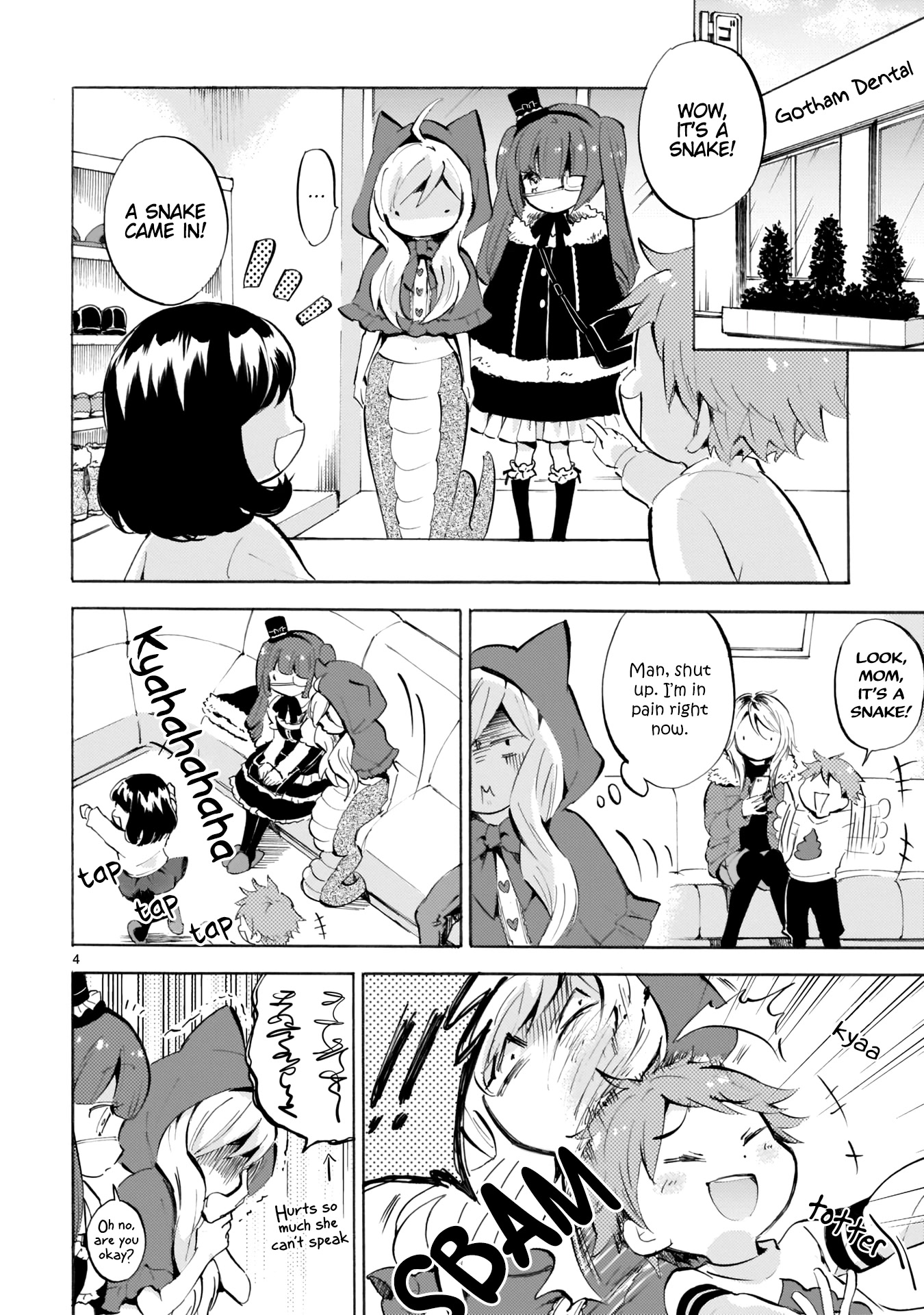 Jashin-chan Dropkick Chapter 110 page 4 - Chapter 110: At Gotham Dental