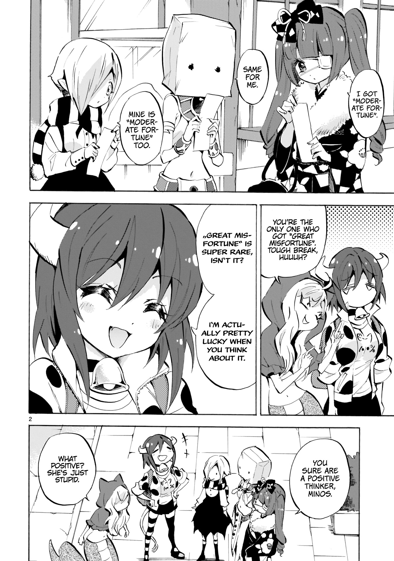 Jashin-chan Dropkick Chapter 112 page 2 - Chapter 112: Hatsumoude With The Gang