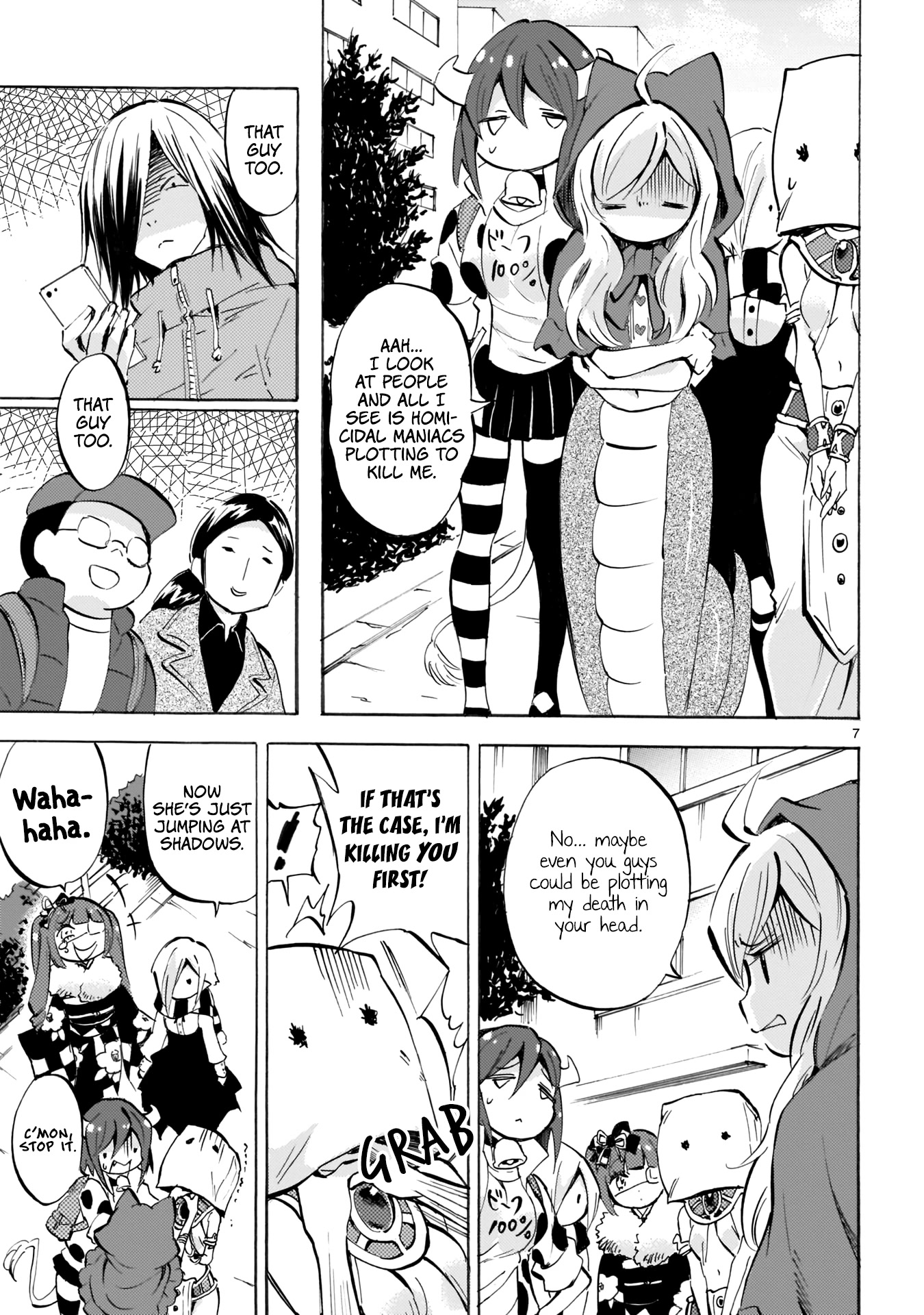 Jashin-chan Dropkick Chapter 112 page 7 - Chapter 112: Hatsumoude With The Gang