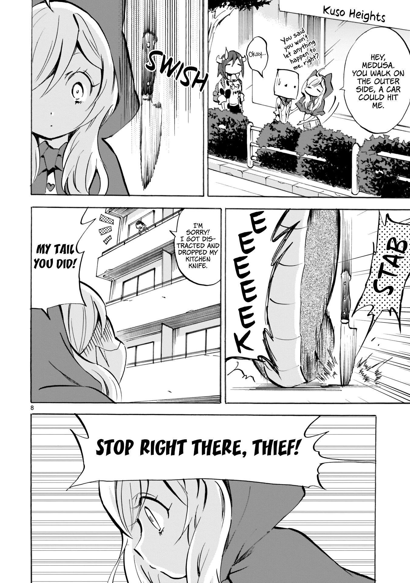 Jashin-chan Dropkick Chapter 112 page 8 - Chapter 112: Hatsumoude With The Gang
