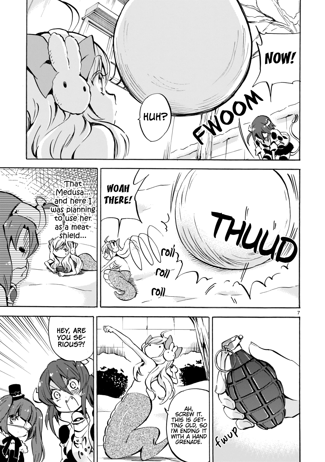 Jashin-chan Dropkick Chapter 113 page 7 - Chapter 113: Demon World-Style Snowball Fight