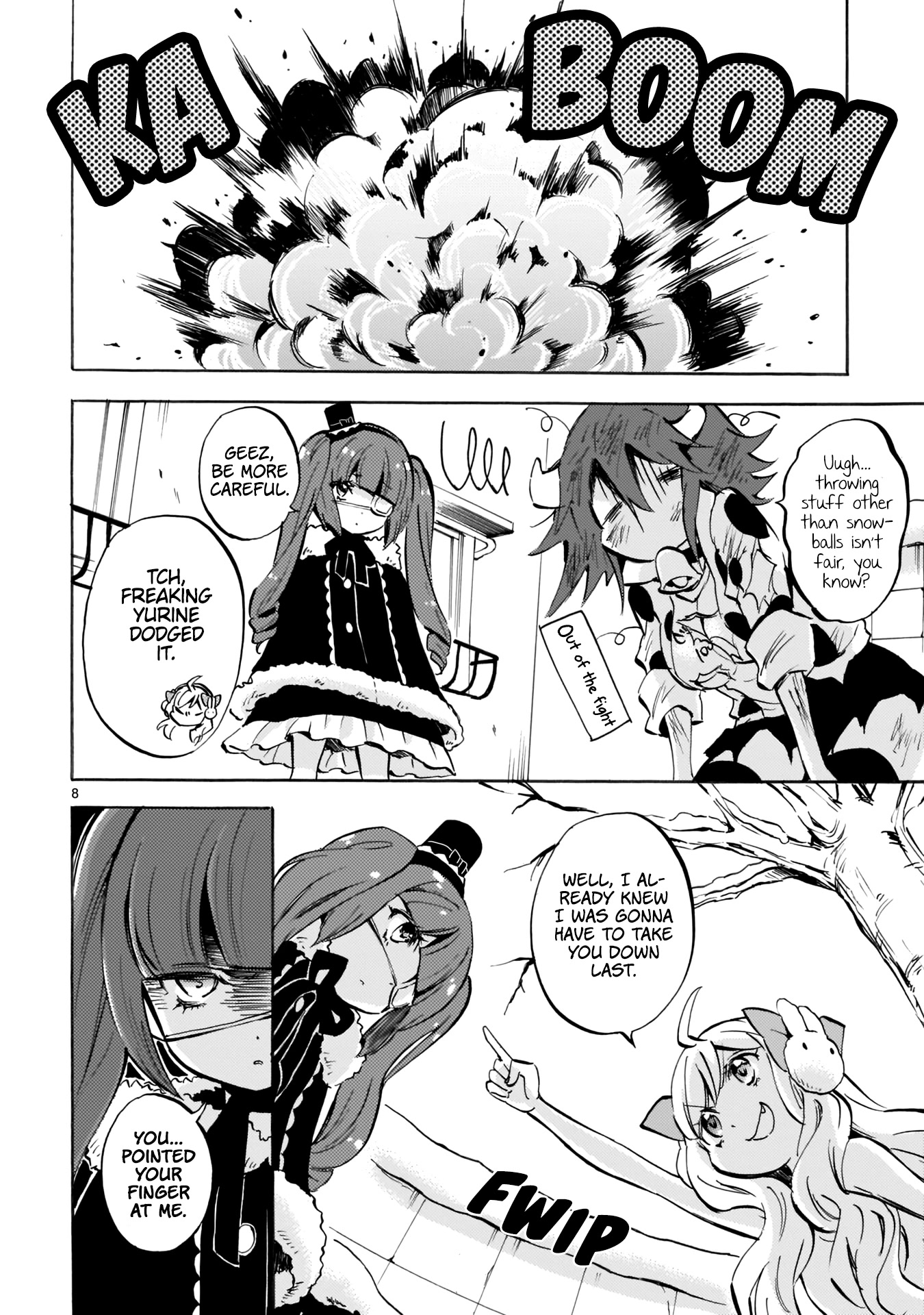 Jashin-chan Dropkick Chapter 113 page 8 - Chapter 113: Demon World-Style Snowball Fight