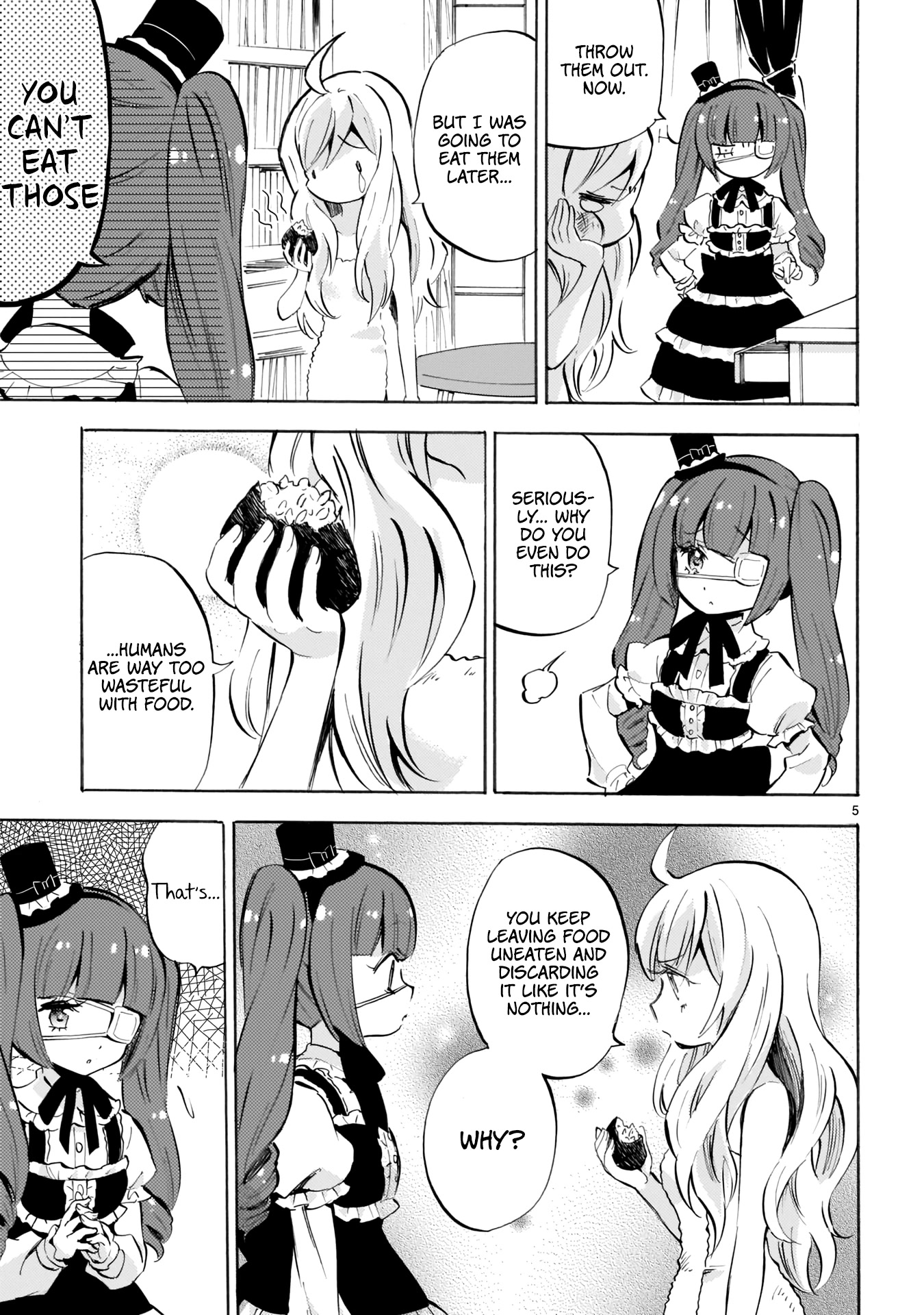 Jashin-chan Dropkick Chapter 114 page 5 - Chapter 114: Don't Waste Food