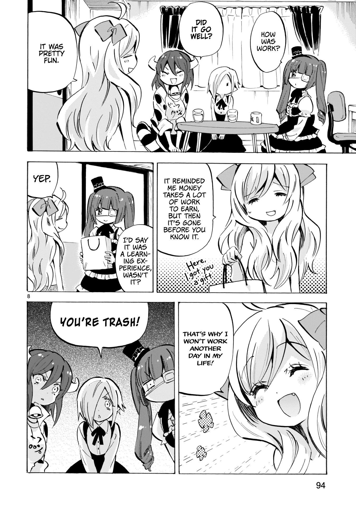 Jashin-chan Dropkick Chapter 116 page 8 - Chapter 116: I Won't Work Another Day In My Life