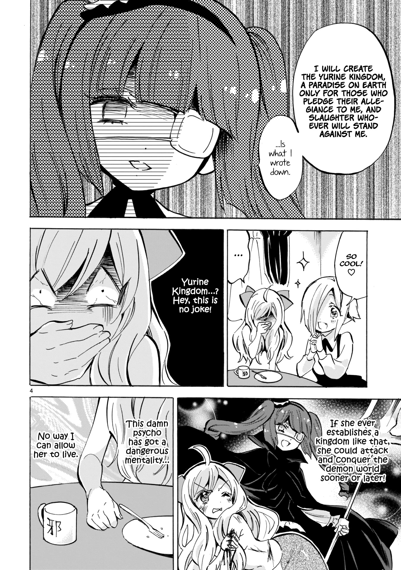 Jashin-chan Dropkick Chapter 117 page 4 - Chapter 117: Yurine Kingdom