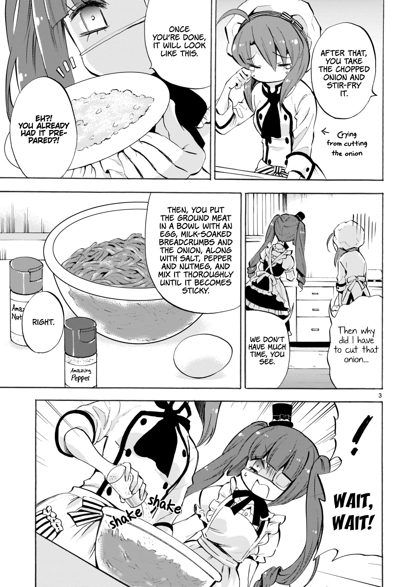 Jashin-chan Dropkick Chapter 119 page 3 - Chapter 119: Jashin-chan Hamburger