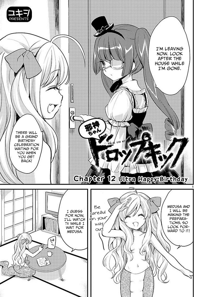 Jashin-chan Dropkick Chapter 12 page 1 - Chapter 12: Ultra Happy Birthday