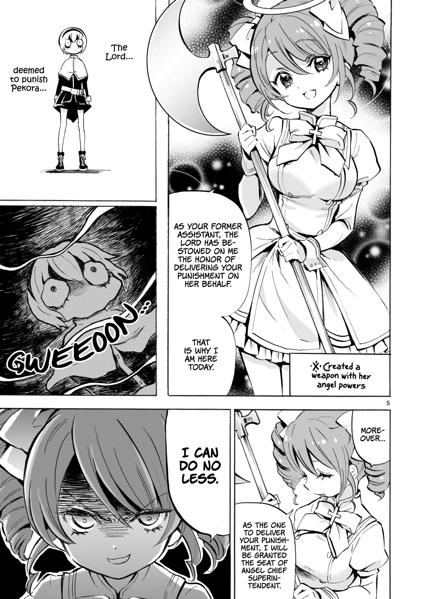 Jashin-chan Dropkick Chapter 120 page 5 - Chapter 120: A New Angel, Pino, Descends