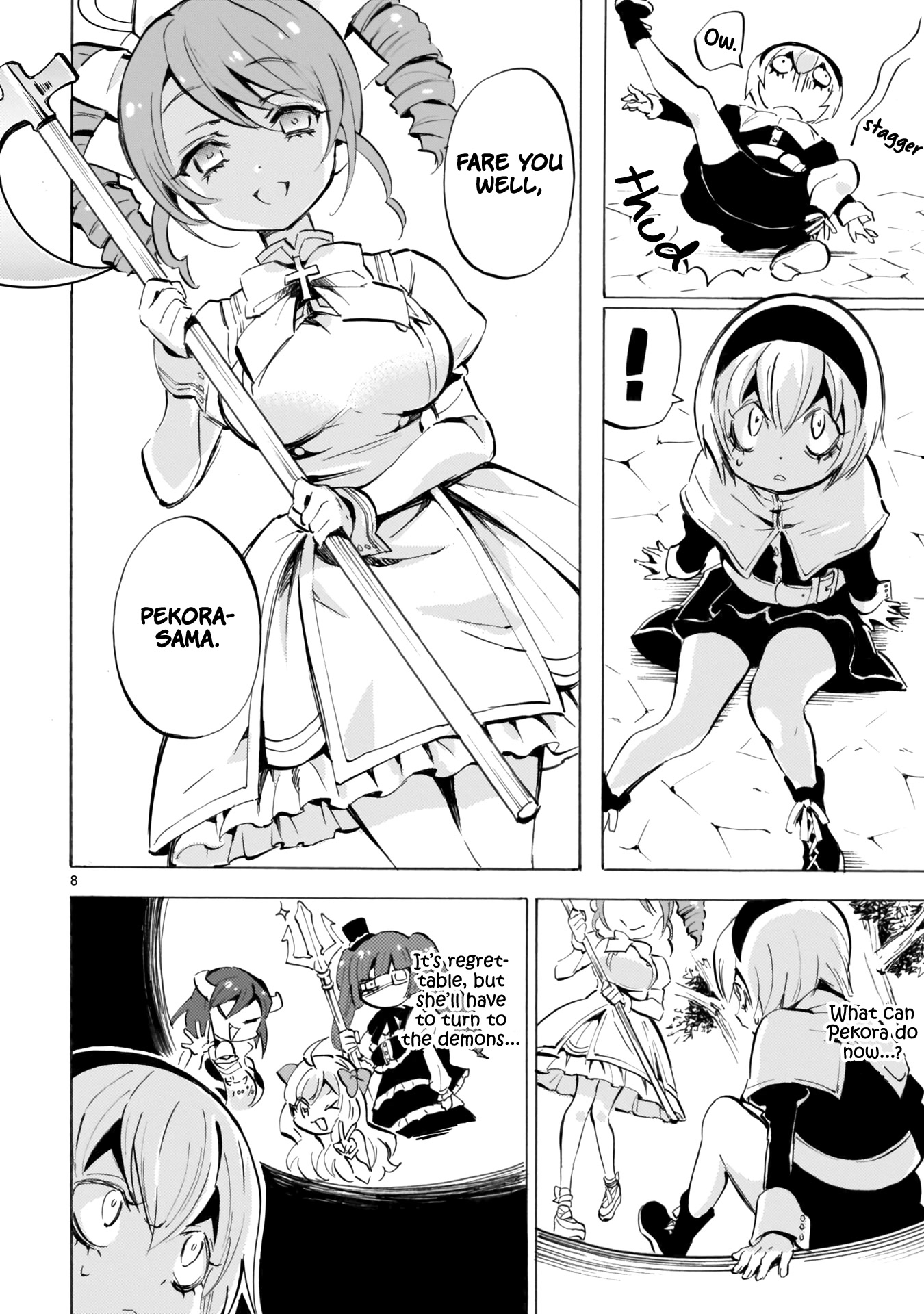Jashin-chan Dropkick Chapter 120 page 8 - Chapter 120: A New Angel, Pino, Descends
