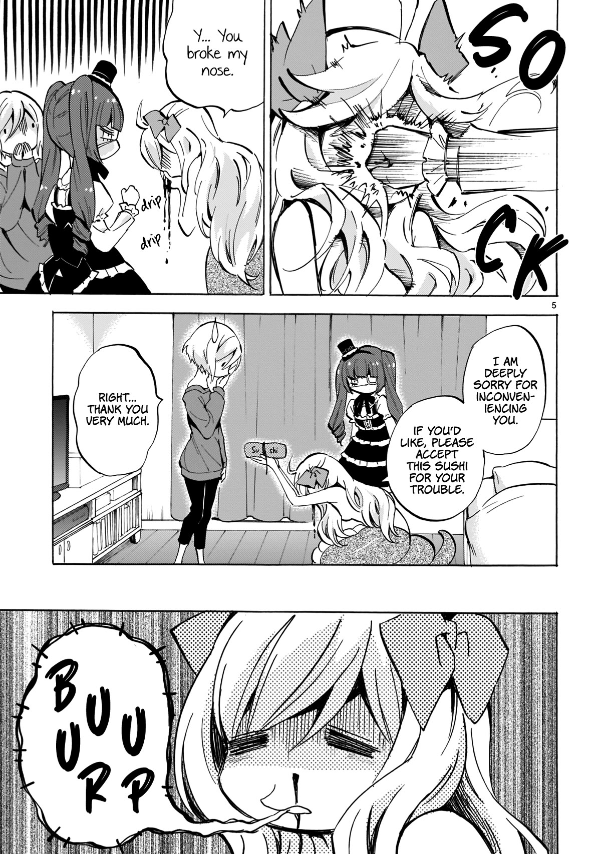 Jashin-chan Dropkick Chapter 123 page 5 - Chapter 123: Izakaya Eclipse