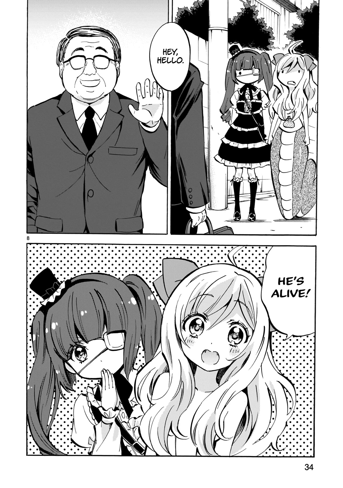 Jashin-chan Dropkick Chapter 123 page 8 - Chapter 123: Izakaya Eclipse