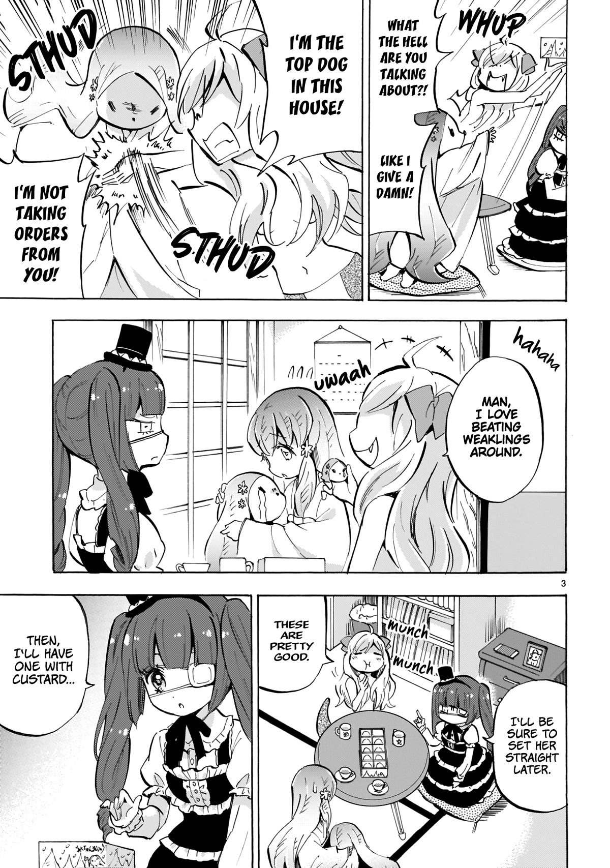 Jashin-chan Dropkick Chapter 125 page 3 - Chapter 125: Koori-chan Manjuu