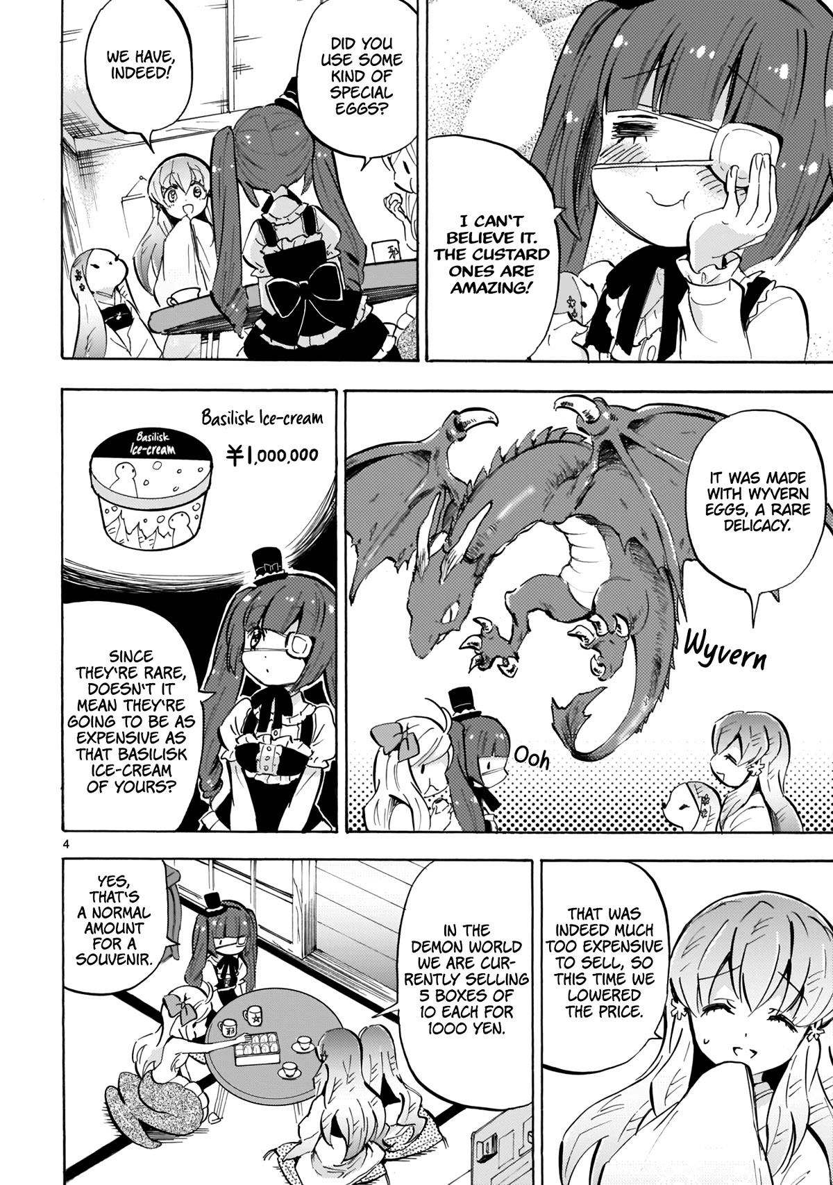 Jashin-chan Dropkick Chapter 125 page 4 - Chapter 125: Koori-chan Manjuu