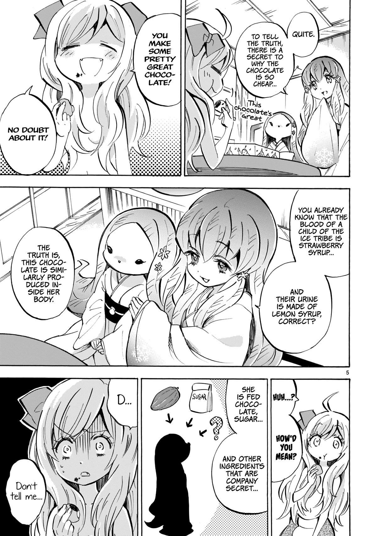 Jashin-chan Dropkick Chapter 125 page 5 - Chapter 125: Koori-chan Manjuu
