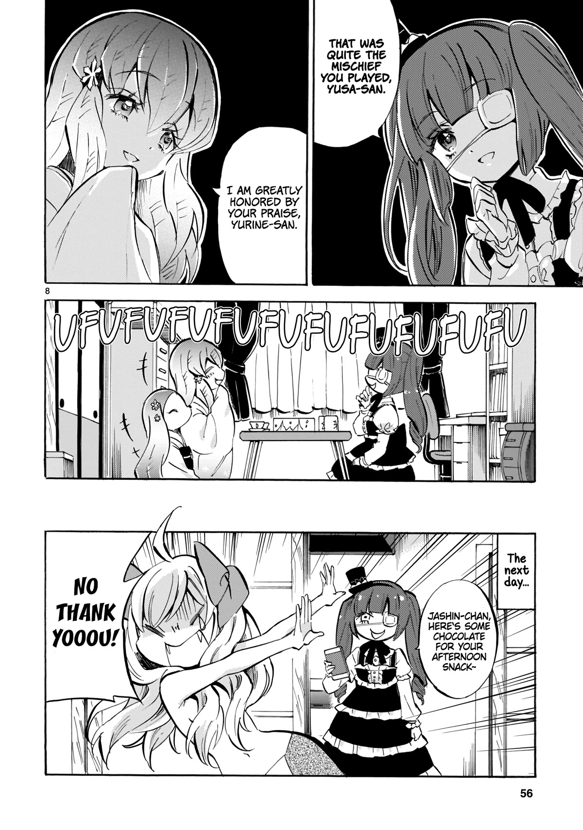 Jashin-chan Dropkick Chapter 125 page 8 - Chapter 125: Koori-chan Manjuu