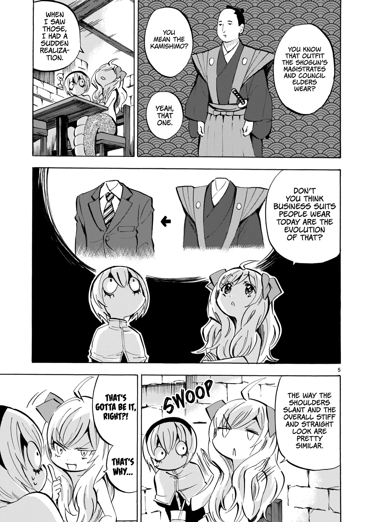 Jashin-chan Dropkick Chapter 126 page 5 - Chapter 126: Kamishimo And Suits
