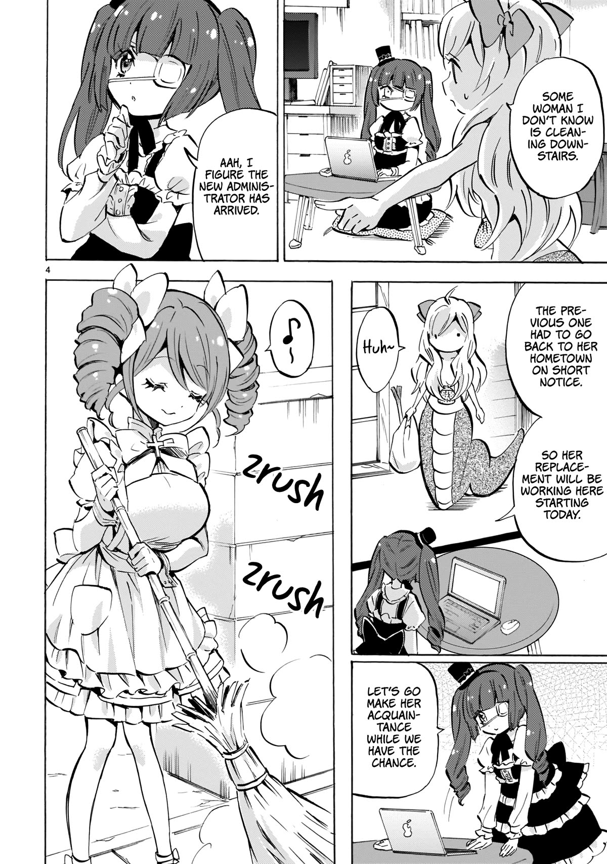 Jashin-chan Dropkick Chapter 127 page 4 - Chapter 127: A New Administrator