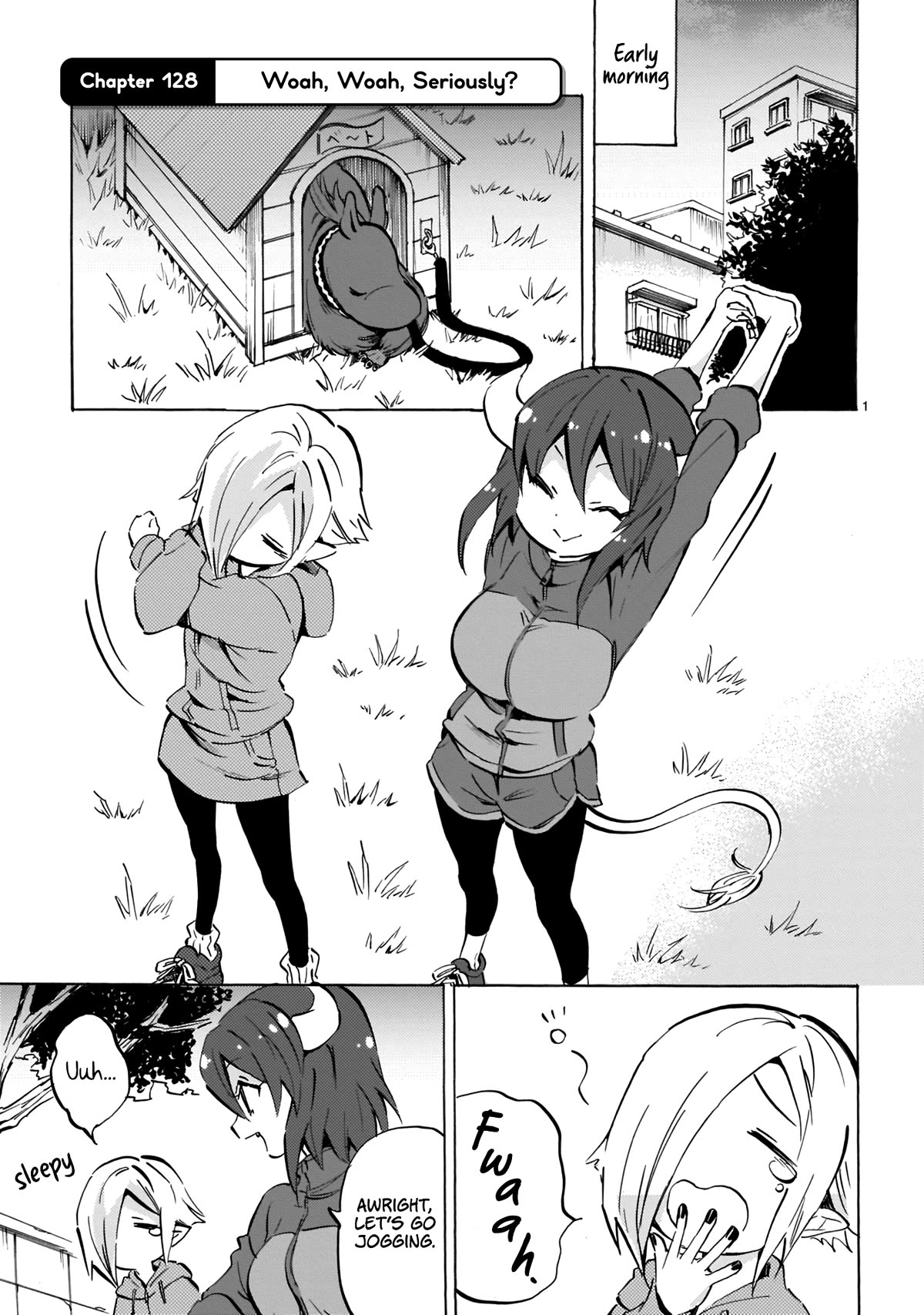 Jashin-chan Dropkick Chapter 128 page 1 - Chapter 128: Woah, Woah, Seriously?