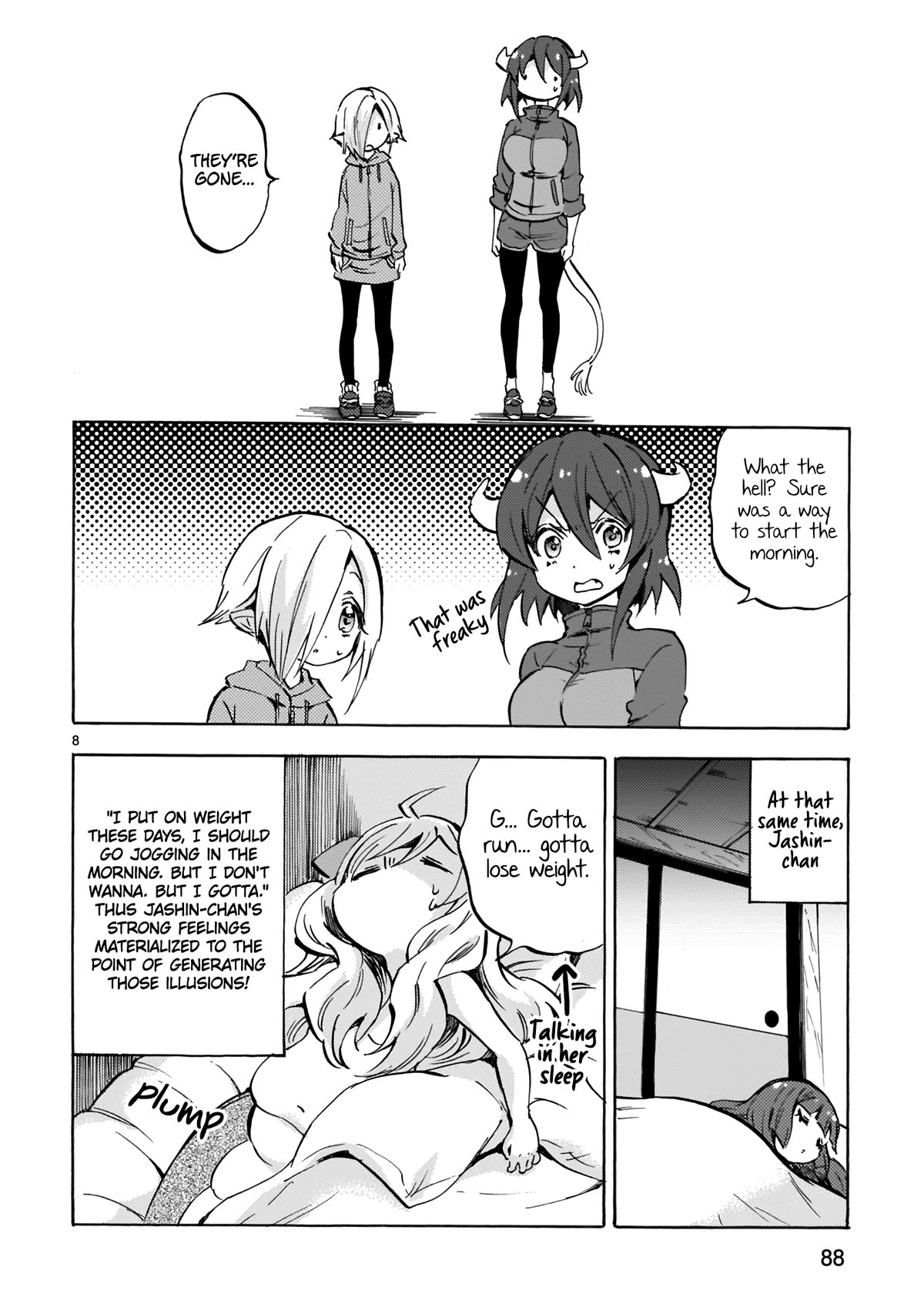 Jashin-chan Dropkick Chapter 128 page 8 - Chapter 128: Woah, Woah, Seriously?